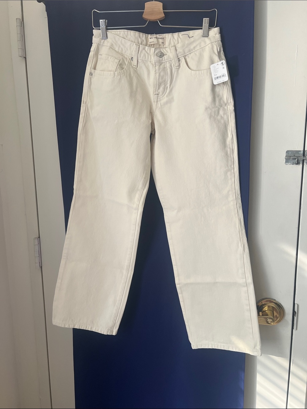 We The Free Straight Leg Jeans in Cream